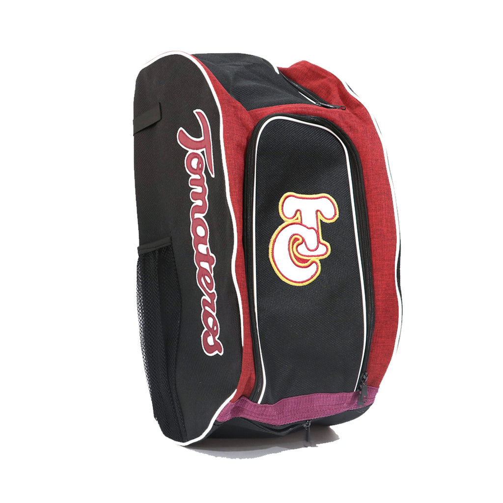 Back Pack Beisbol Softbol BS Tomateros Negra Roja