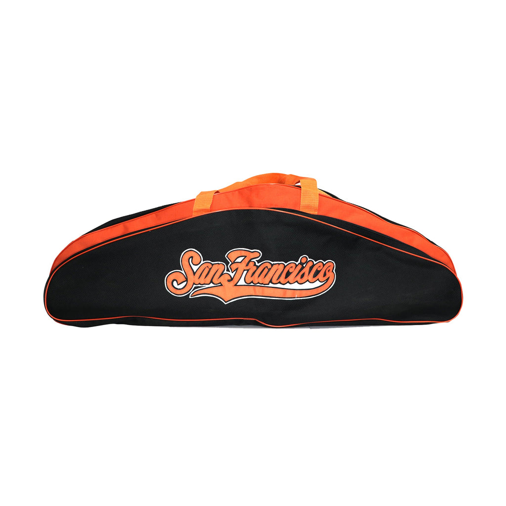 Batera Beisbol San Francisco Negro Letra Naranja Doble ADULTO