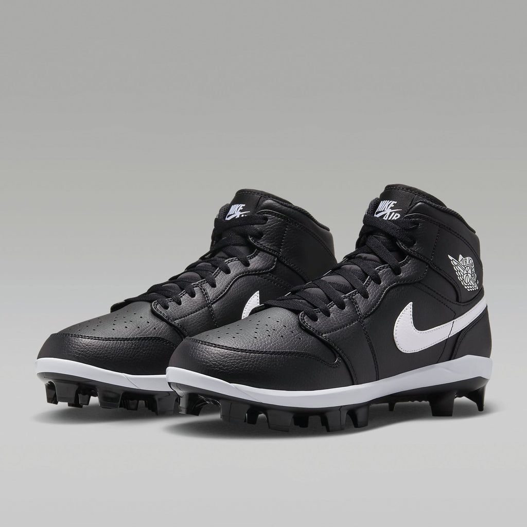 Spikes Beisbol Softbol Air Jordan 1 Retro MCS Negro