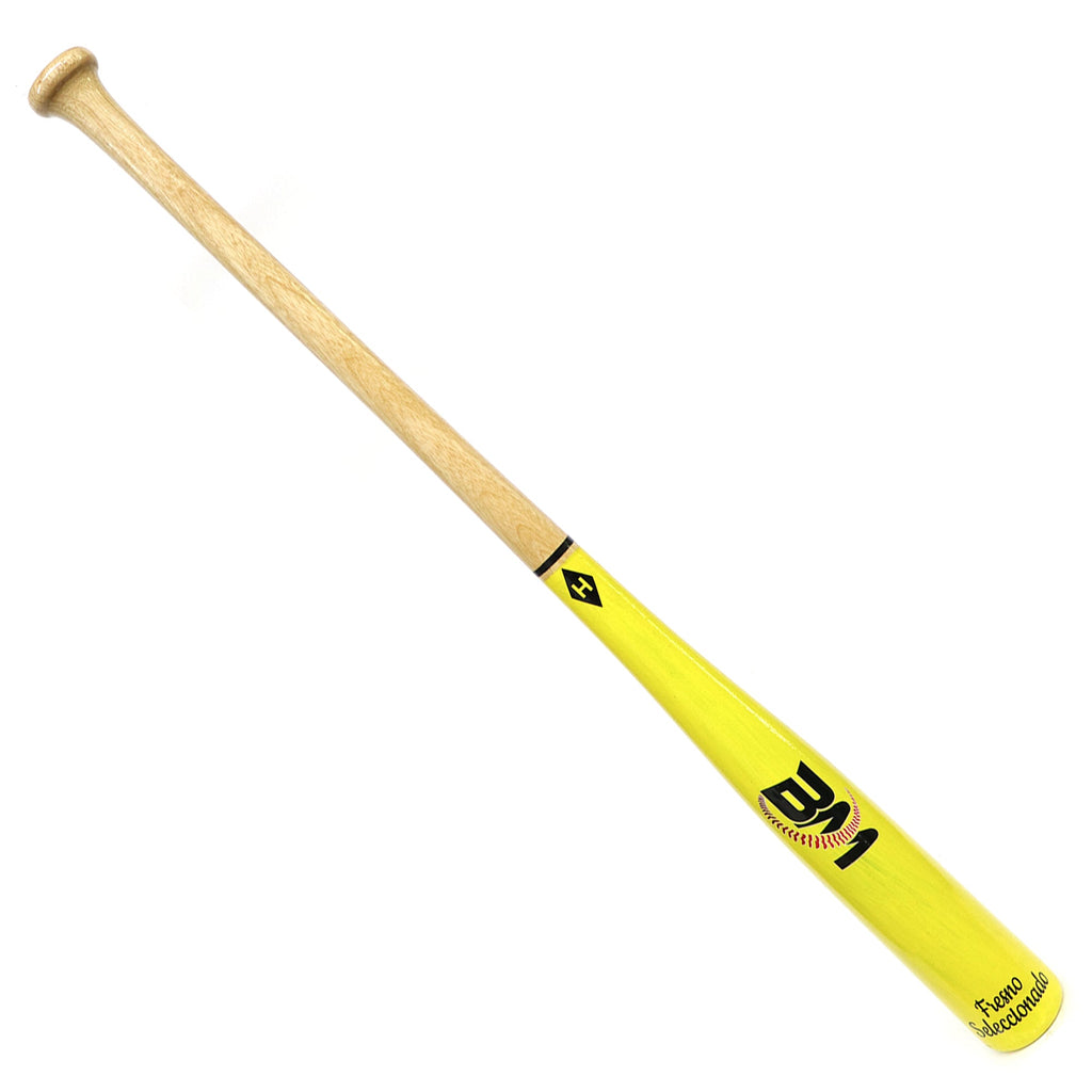 Bat Beisbol Madera Fresno Beisbolmania Natural Amarillo