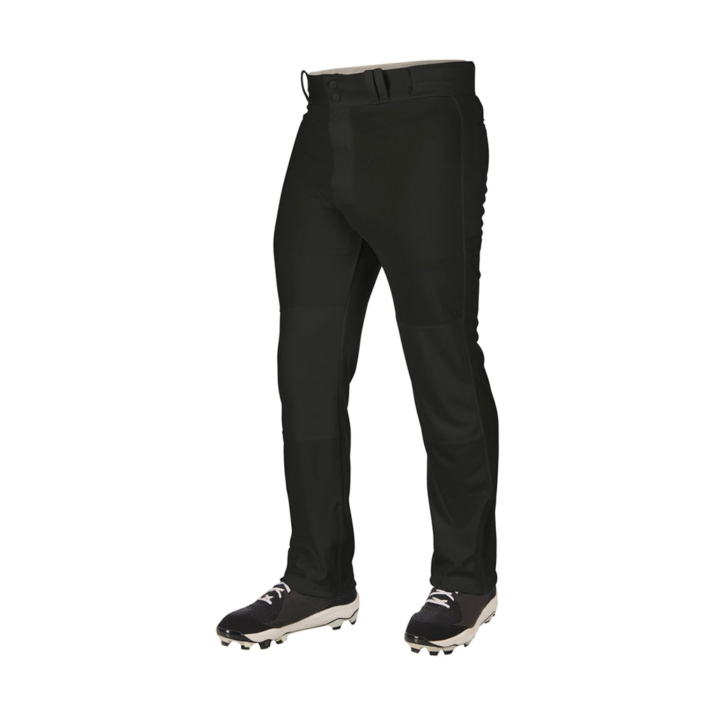 Pantalon Beisbol Softbol Champro MVP Triple Corona 2.0 Fondo Abierto BP60 Negro Largo Infantil