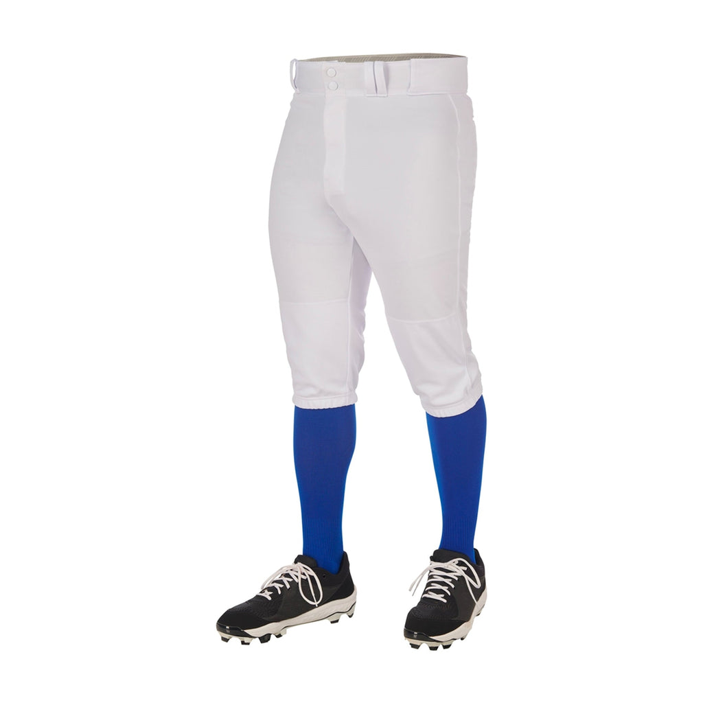Pantalon Beisbol Softbol Champro Triple Corona 2.0 BP68 Blanco Corto Adulto