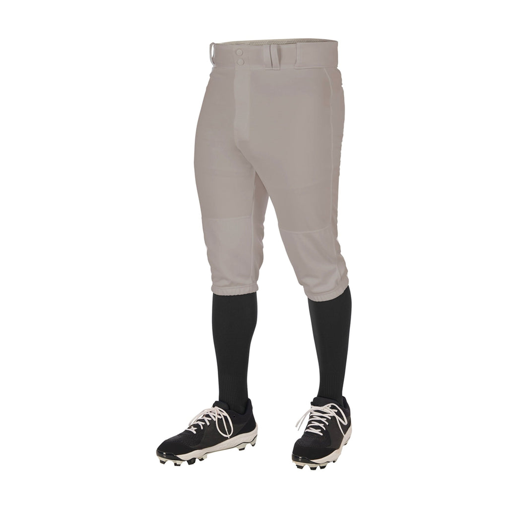 Pantalon Beisbol Softbol Champro Triple Corona 2.0 BP68 Gris Corto Infantil