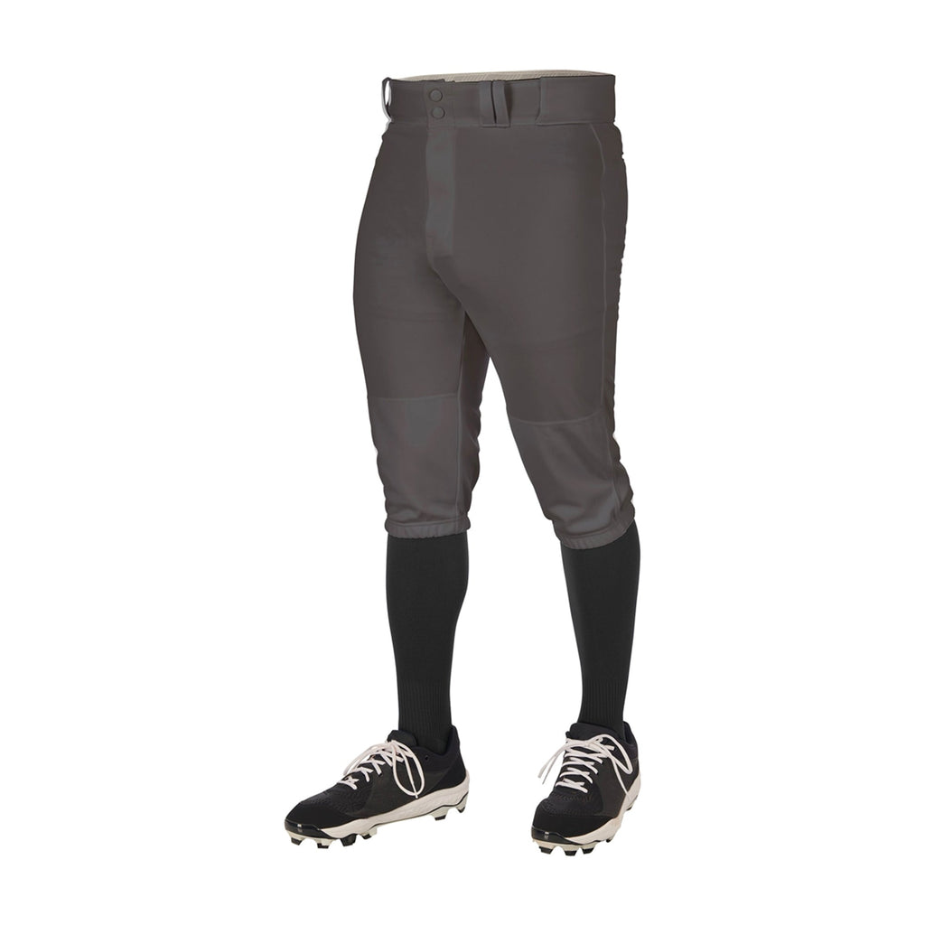 Pantalon Beisbol Softbol Champro Triple Corona 2.0 BP68 Gris Oscuro Corto Adulto