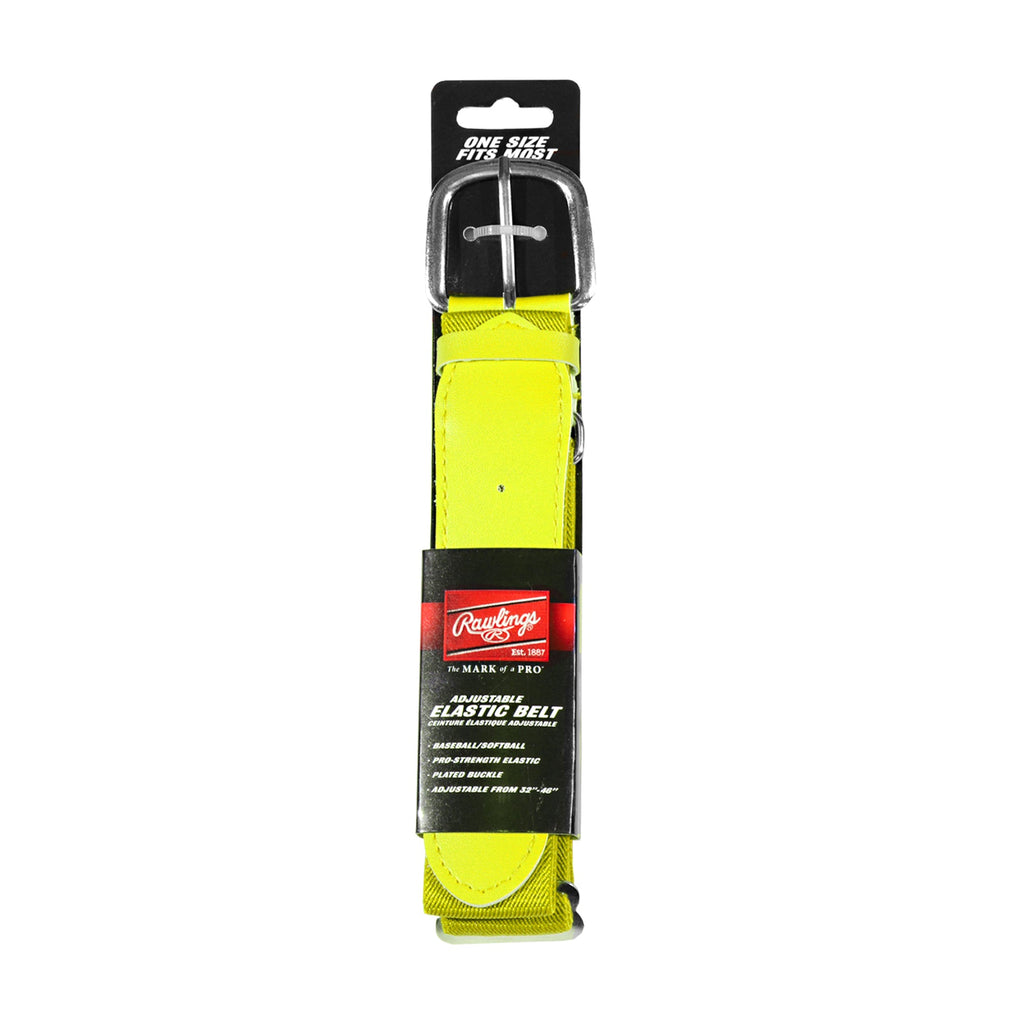 Cinturón Beisbol Softbol Elastico Ajustable Rawlings Amarillo Adulto