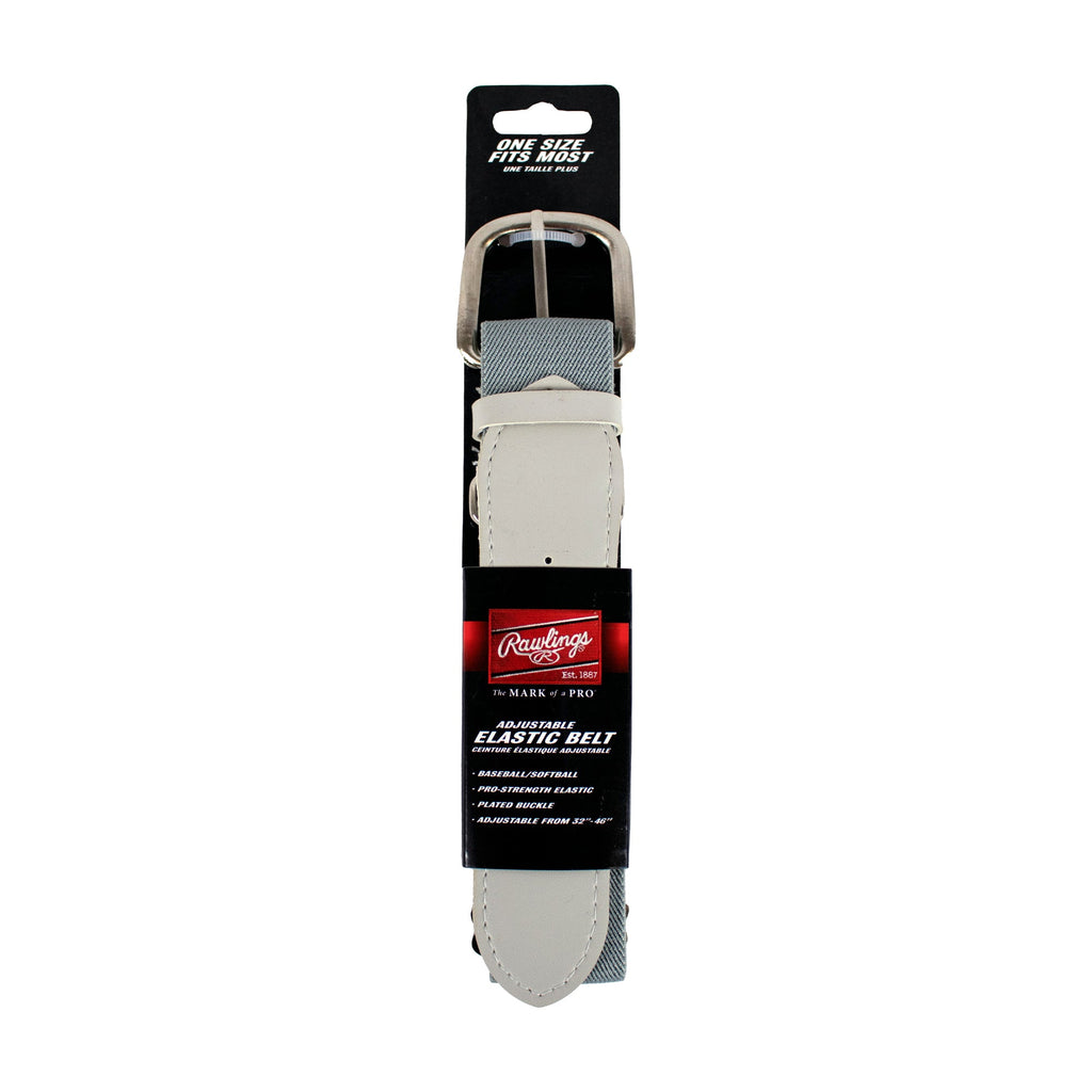 Cinturón Beisbol Softbol Elastico Ajustable Rawlings Gris Adulto