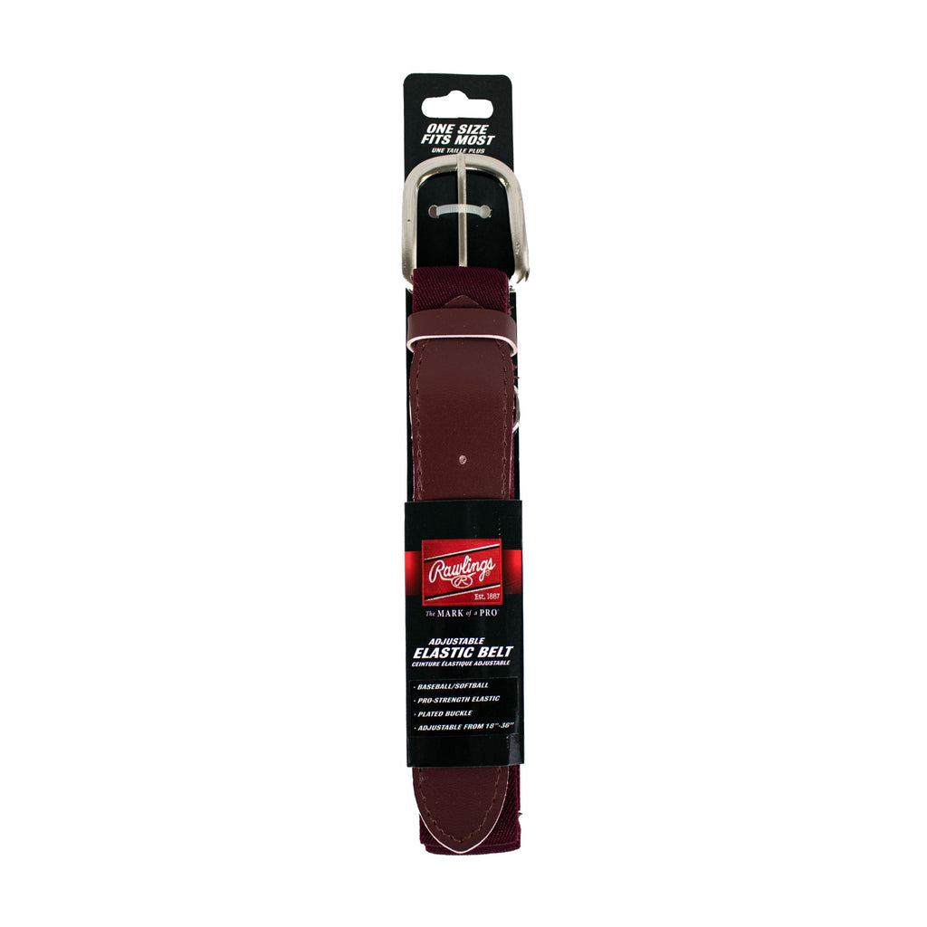 Cinturón Beisbol Softbol Elastico Ajustable Rawlings Vino Adulto