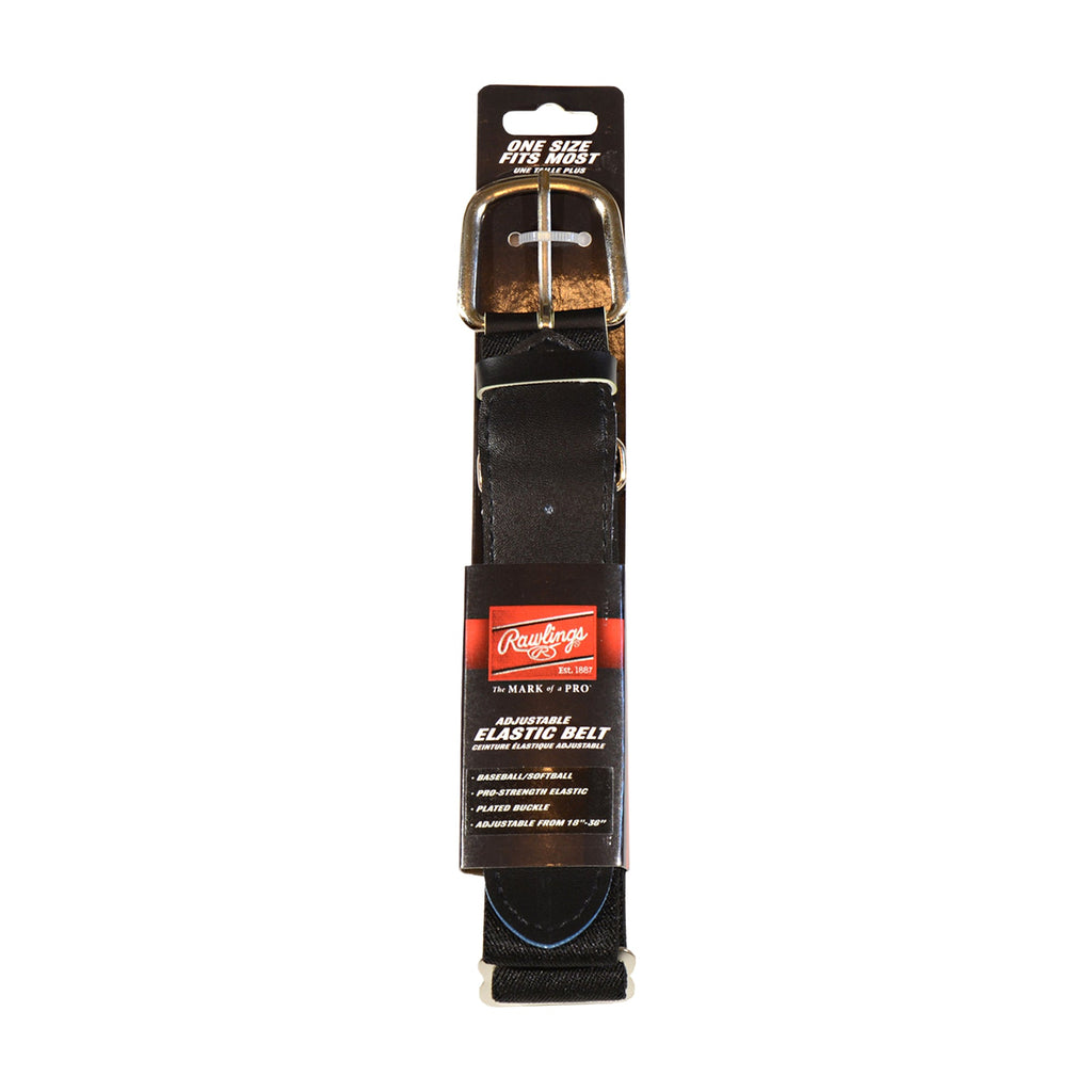 Cinturón Beisbol Softbol Elastico Ajustable Rawlings Negro Adulto