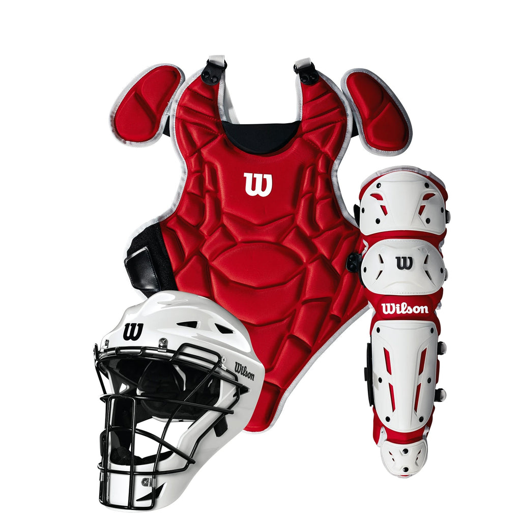 Equipo de Catcher Beisbol Wilson EZ Gear 2.0 Infantil Rojo (7 a 12 años)