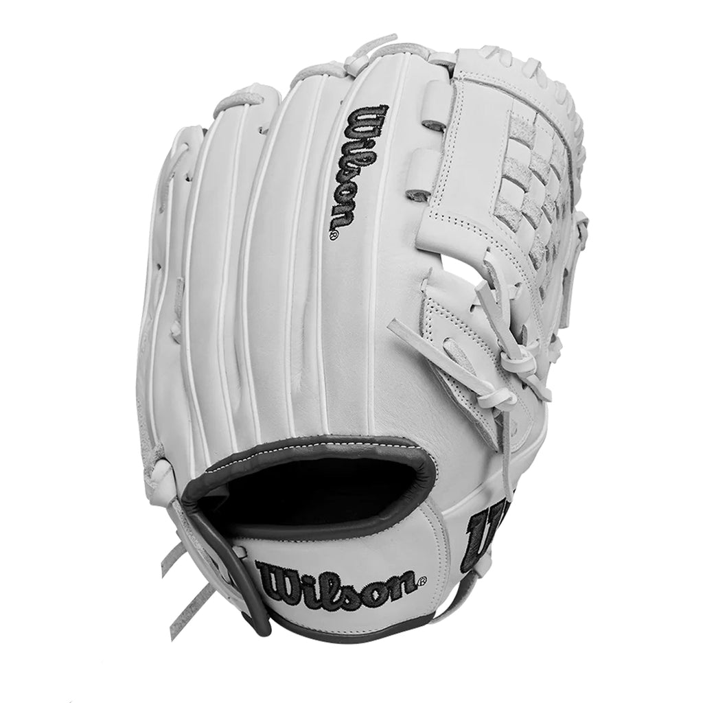 Guante Softbol Wilson A1000 P12 Blanco Gris 12 in