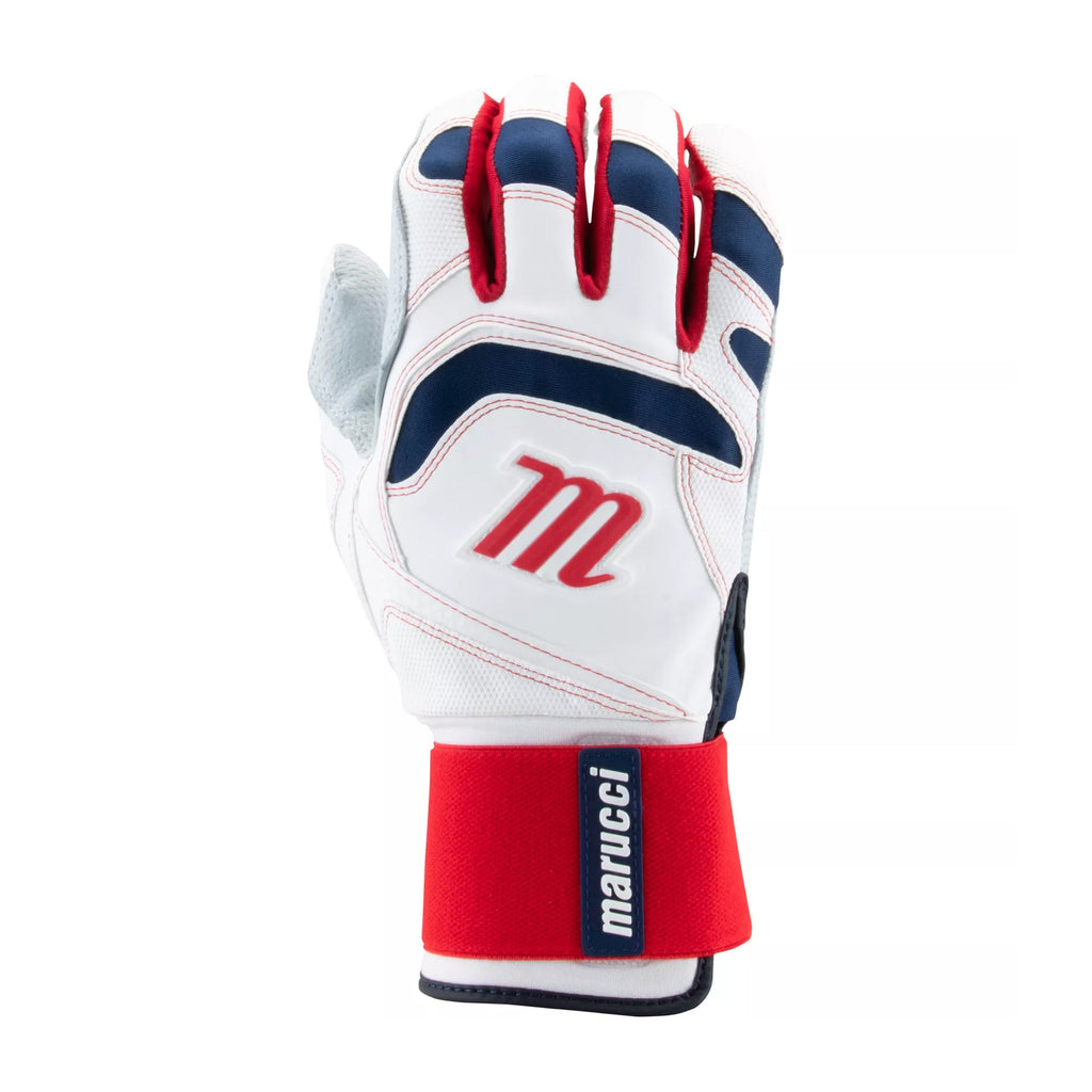 Guanteleta Beisbol Softbol Marucci Signature Full Wrap Blanco Marino Rojo Adulto