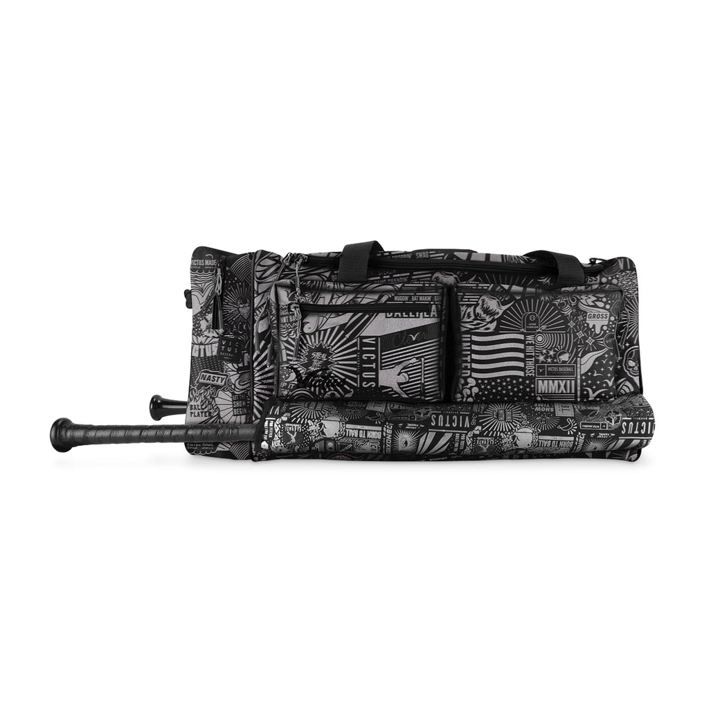 Maleta Beisbol Softbol Victus Box Duffel Negro ADULTO