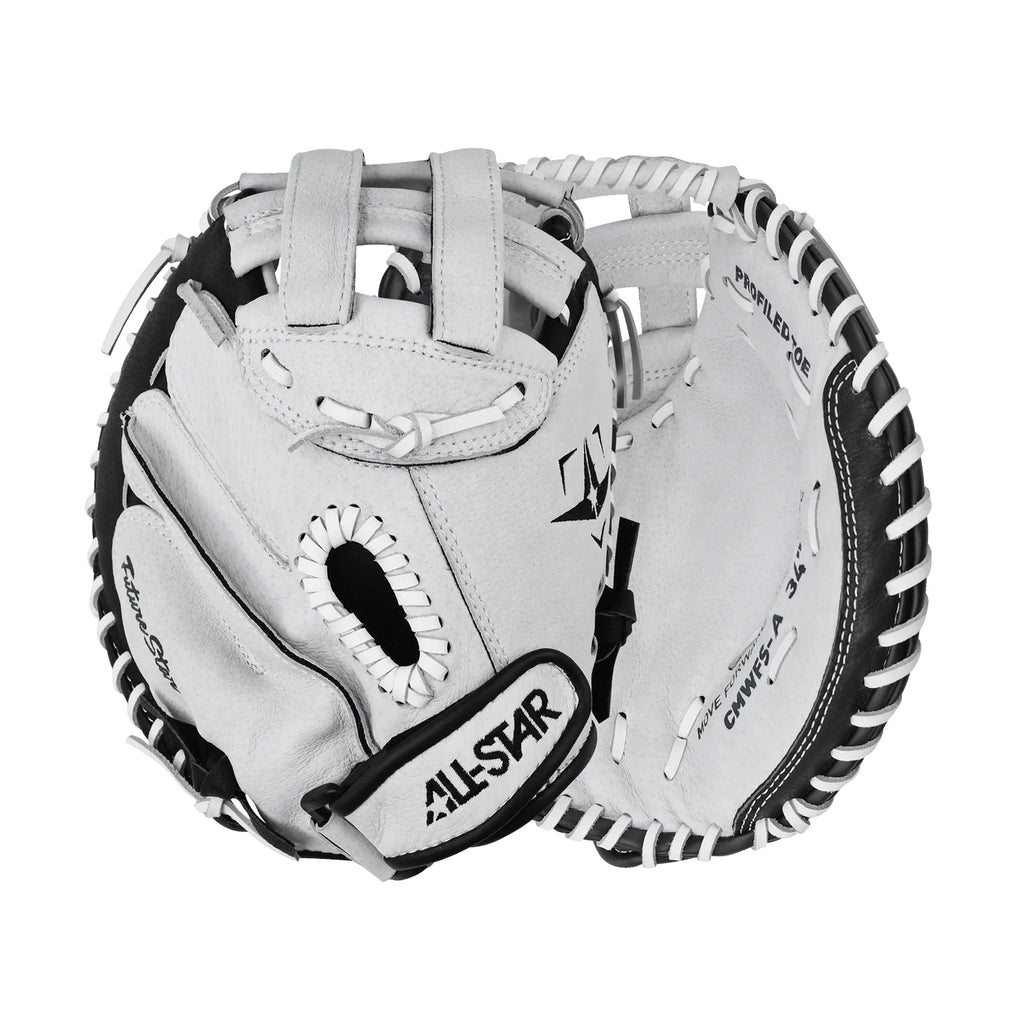 Guante Para Catcher Softbol All Star CMW-FS-A-RHT Blanco Negro 34 In