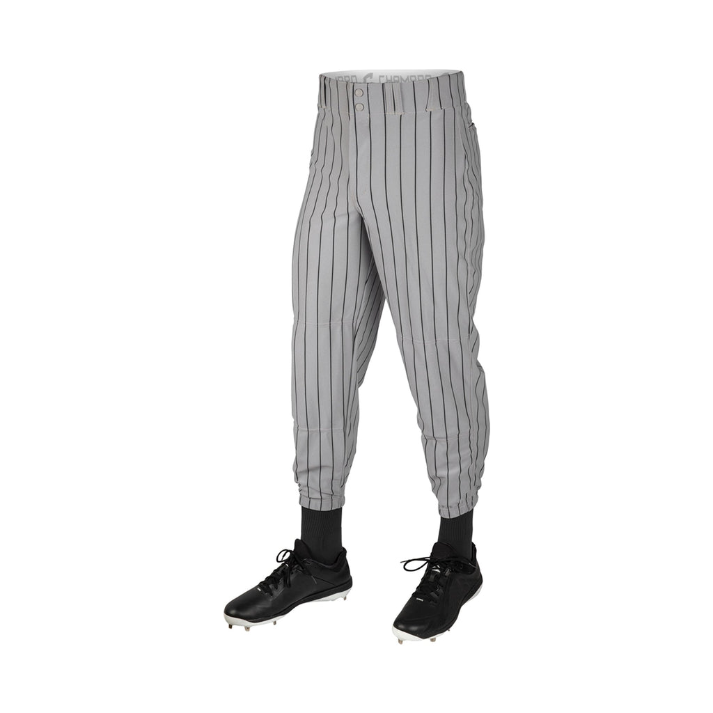 Pantalon Beisbol Champro Triple Crown Pinstripe BPPINAGBP Rayas Gris Negro ADULTO