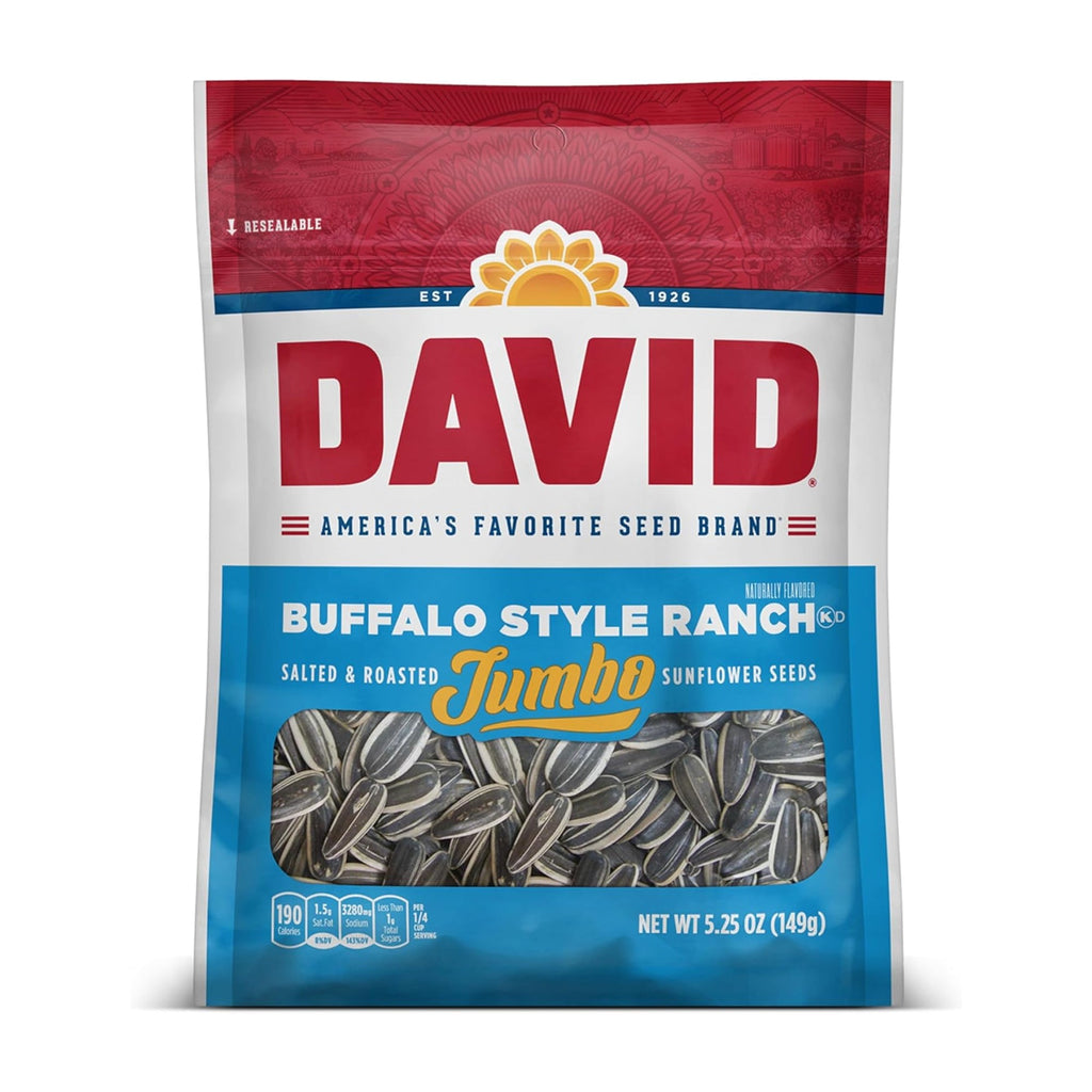 Semillas de Girasol Jumbo David Buffalo Ranch 5.25 Oz