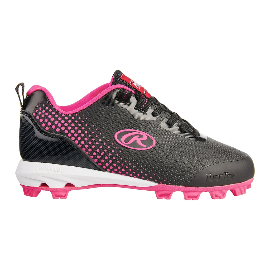 Spikes Beisbol Softbol Rawlings Girls Division Low Negro Rosa DAMA