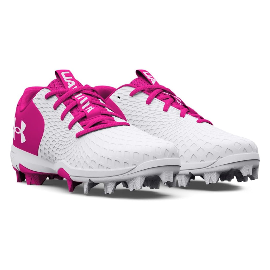 Spikes Beisbol Softbol Under Armour Glyde 2.0 RM Blanco Rosa DAMA