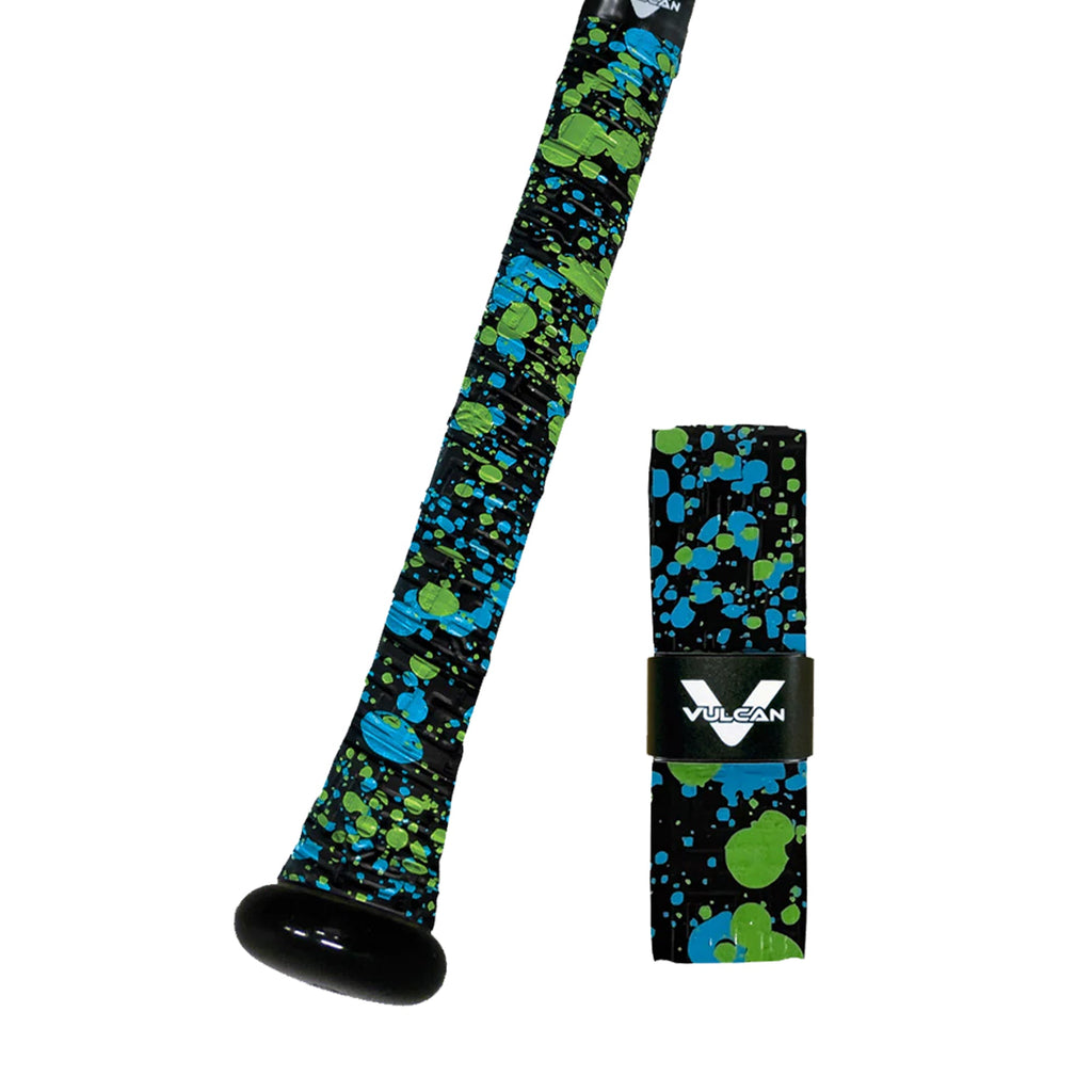 Bat Grip Beisbol Softbol Vulcan MANCHAS VERDE1.75 MM