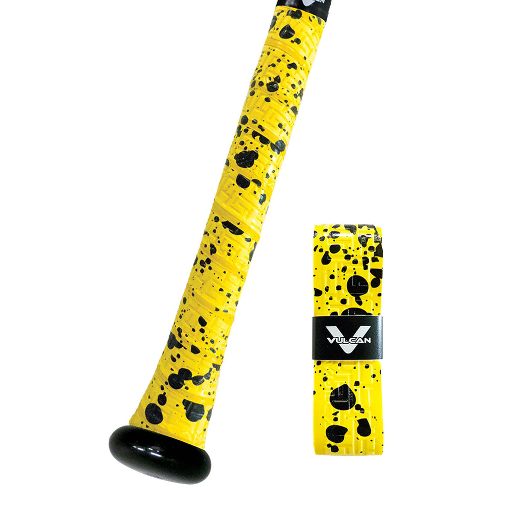 Bat Grip Beisbol Softbol Vulcan MANCHAS AMARILLO1.75 MM