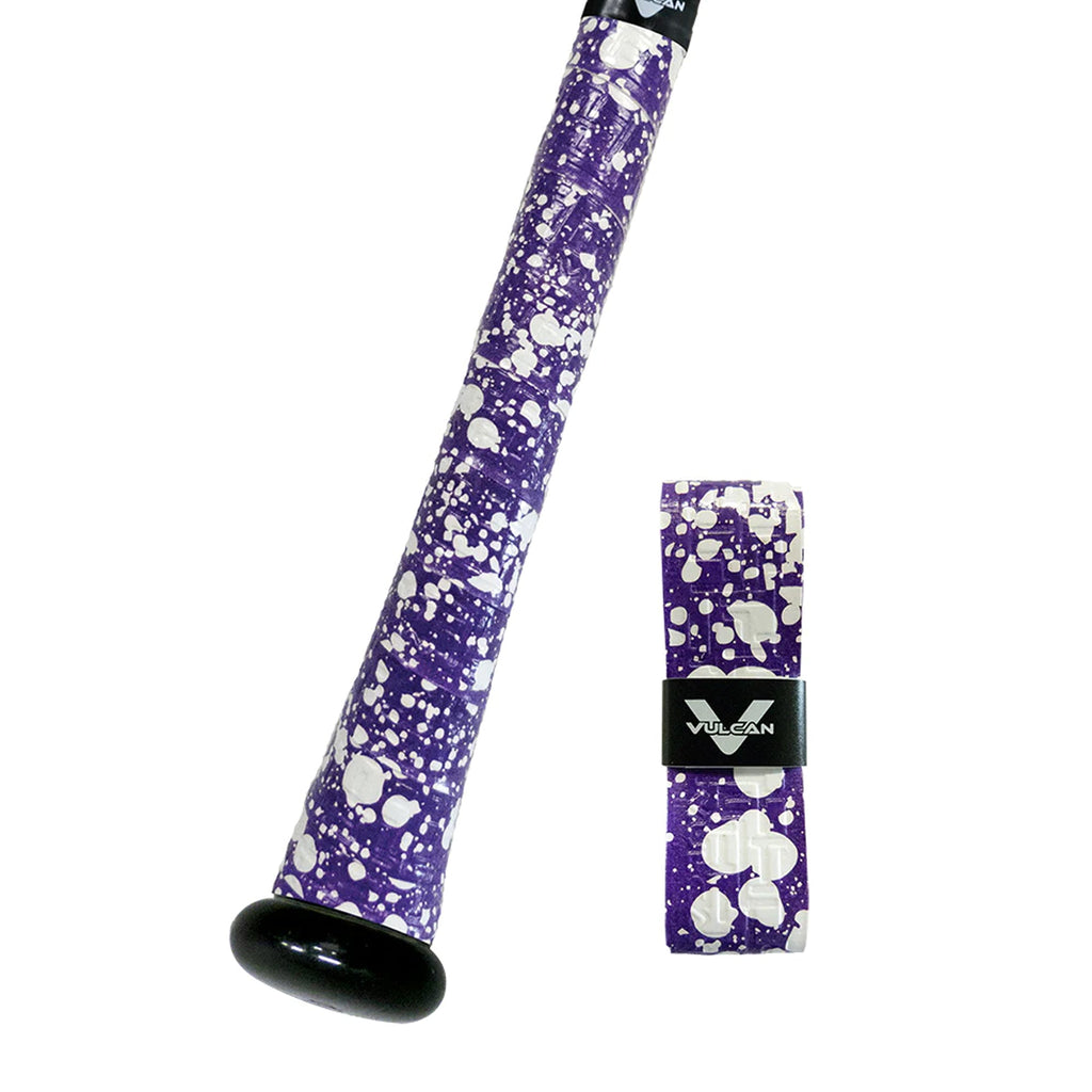 Bat Grip Beisbol Softbol Vulcan MANCHAS MORADO 1.75 MM