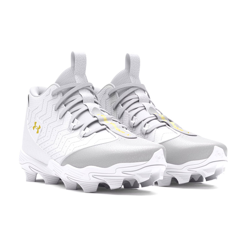 Spikes Beisbol Softbol Under Armour Harper 9 RM Blanco Gris INFANTIL