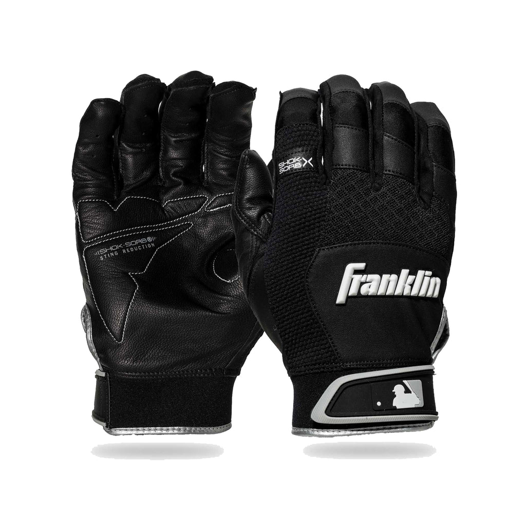 Guanteletas Beisbol Franklin Shock Sorb X Negro Adulto