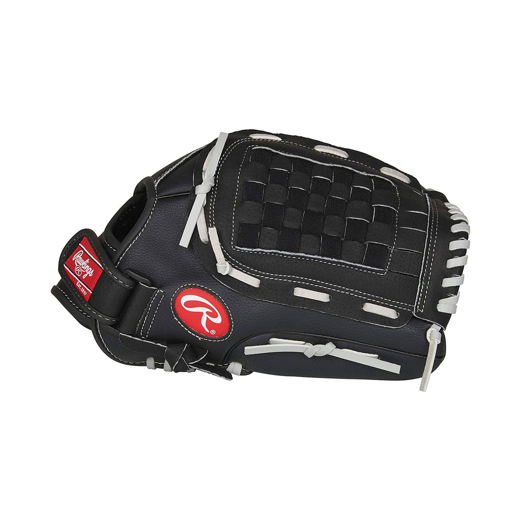 Guante Beisbol Softbol Rawlings Basket Web Negro Gris 13 In Adulto