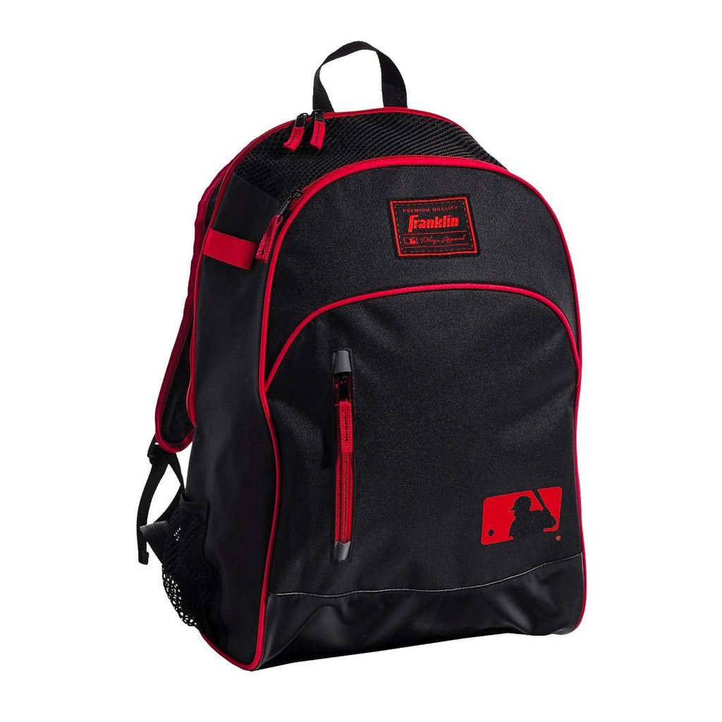 Back Pack Beisbol Softbol Franklin MLB 23396C3 Negro Rojo INFANTIL