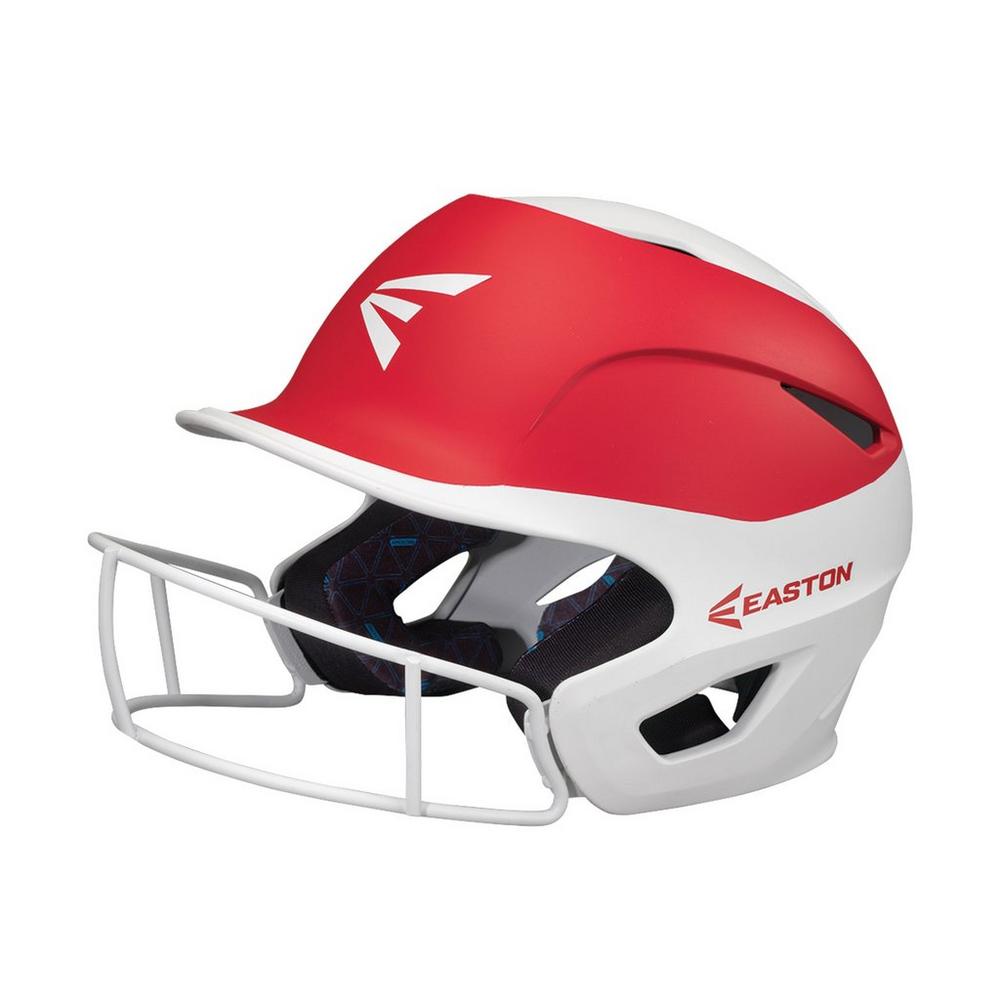 Casco Softbol Easton Prowess PF Blanco Rojo