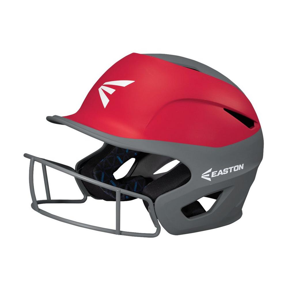 Casco Softbol Easton Prowess PF Gris Rojo