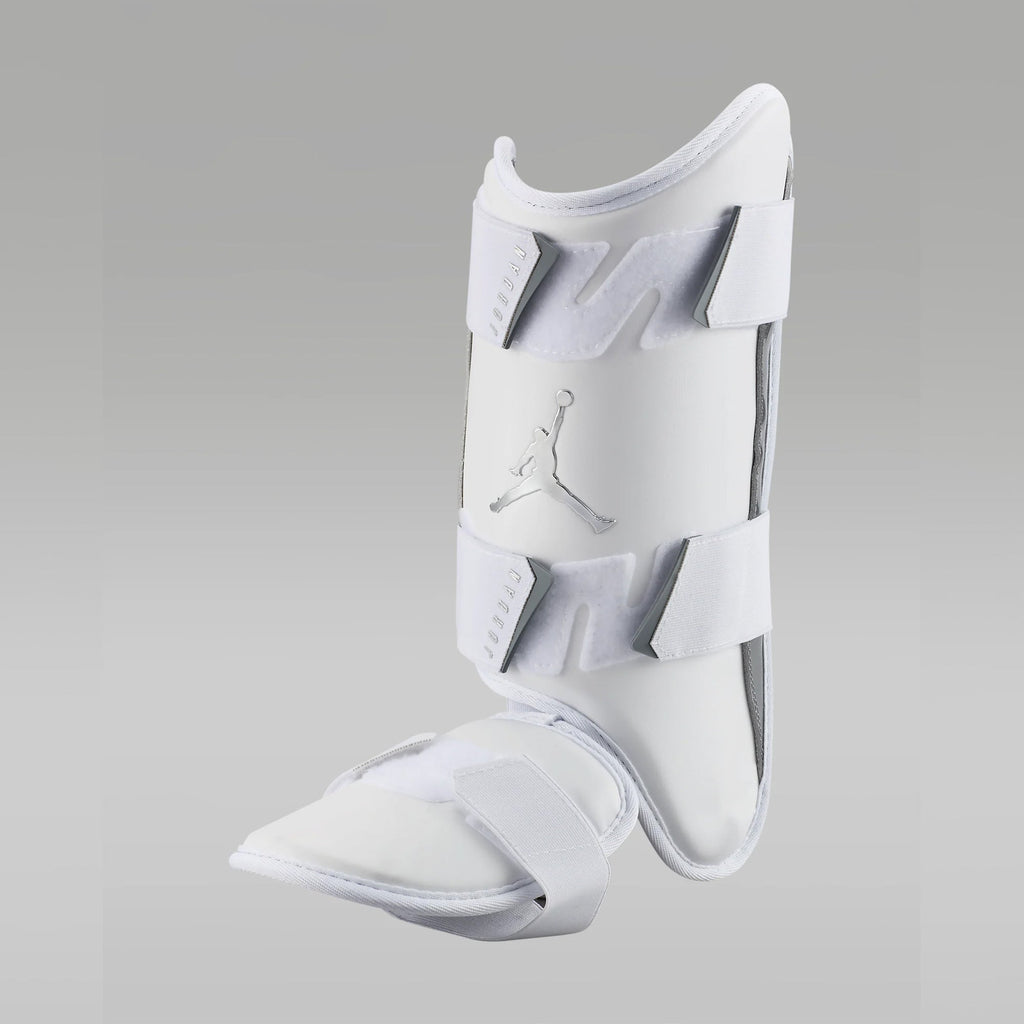Espinillera Beisbol Softbol Jordan Fly Blanco Zurdo ADULTO
