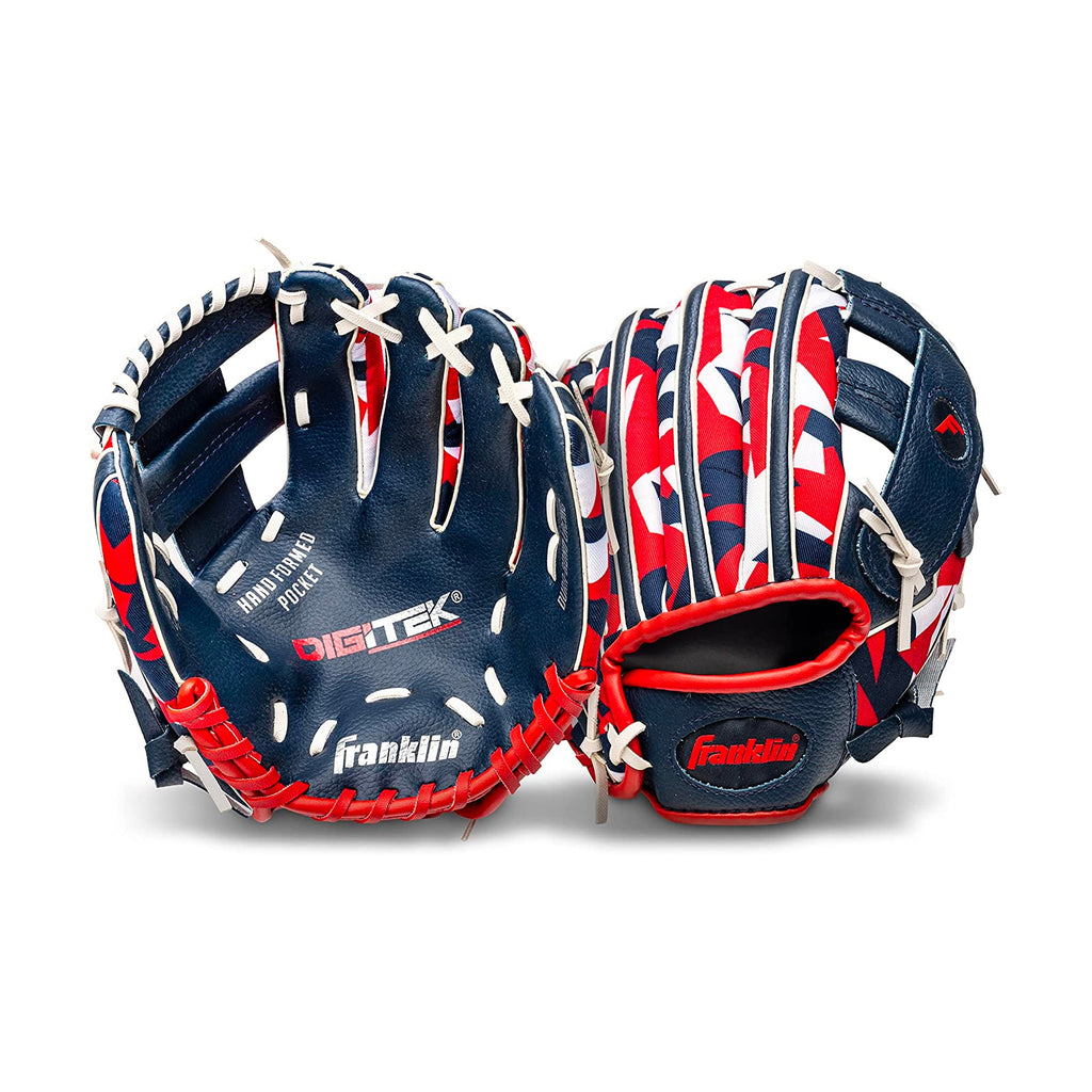 Guante Beisbol Franklin Digitek 22848 Marino Rojo Blanco 9.5 in 3 a 6 años