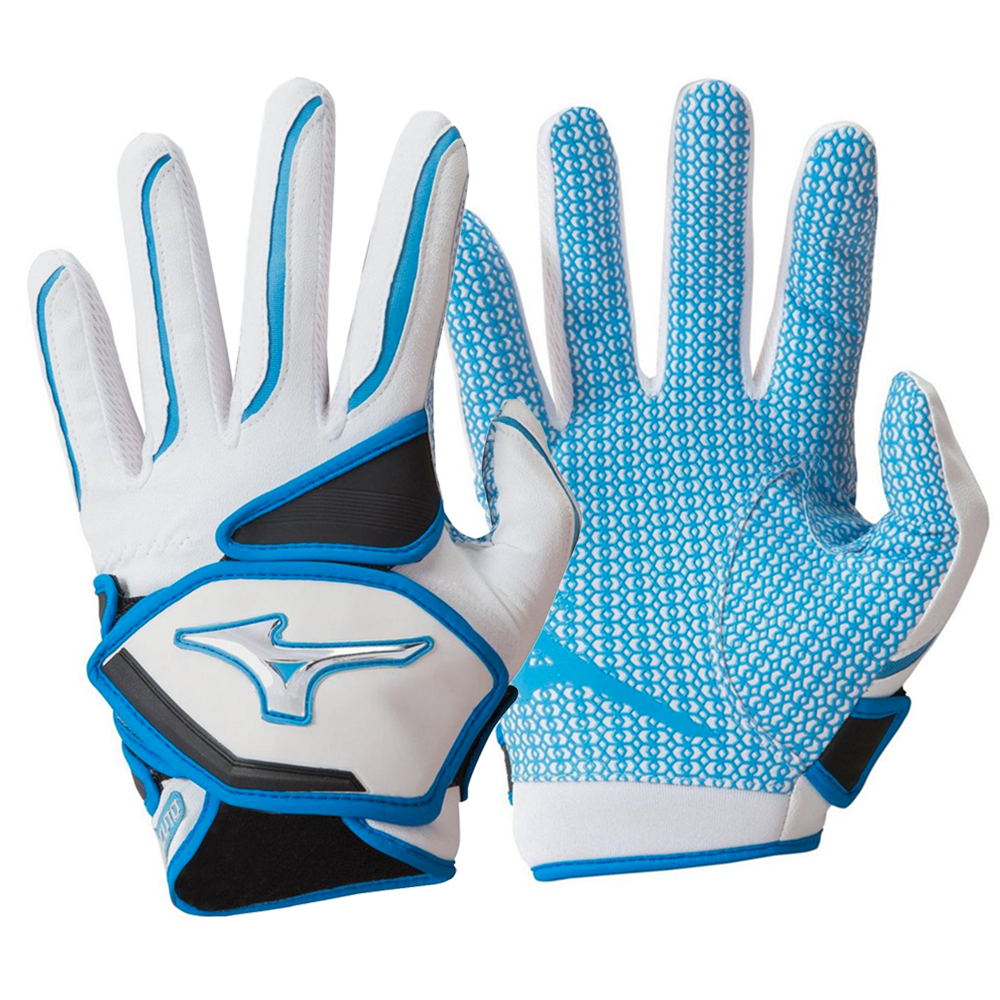 Guanteletas Mizuno Nighthawk FP Softbol Blanco Azul DAMA