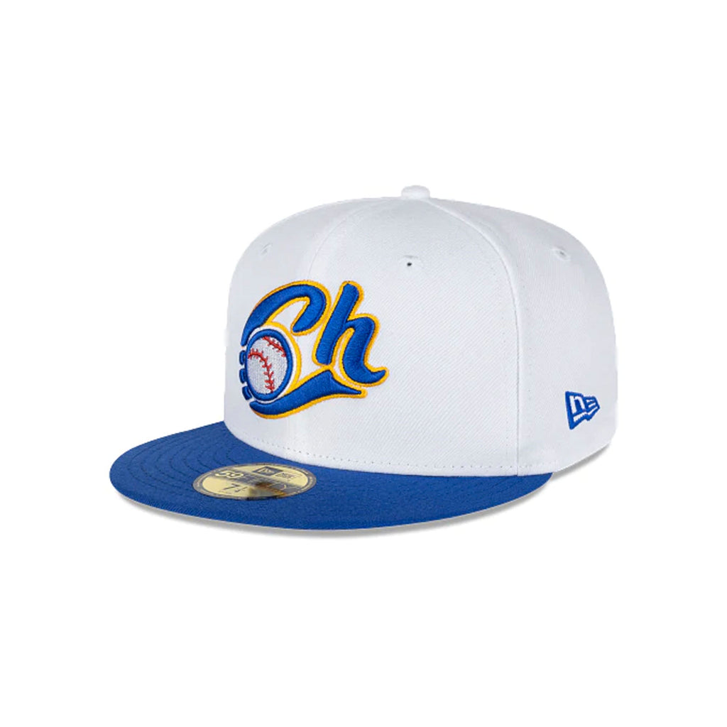 Gorra Beisbol Softbol New Era Charros Jalisco 59Fifty Blanco Azul