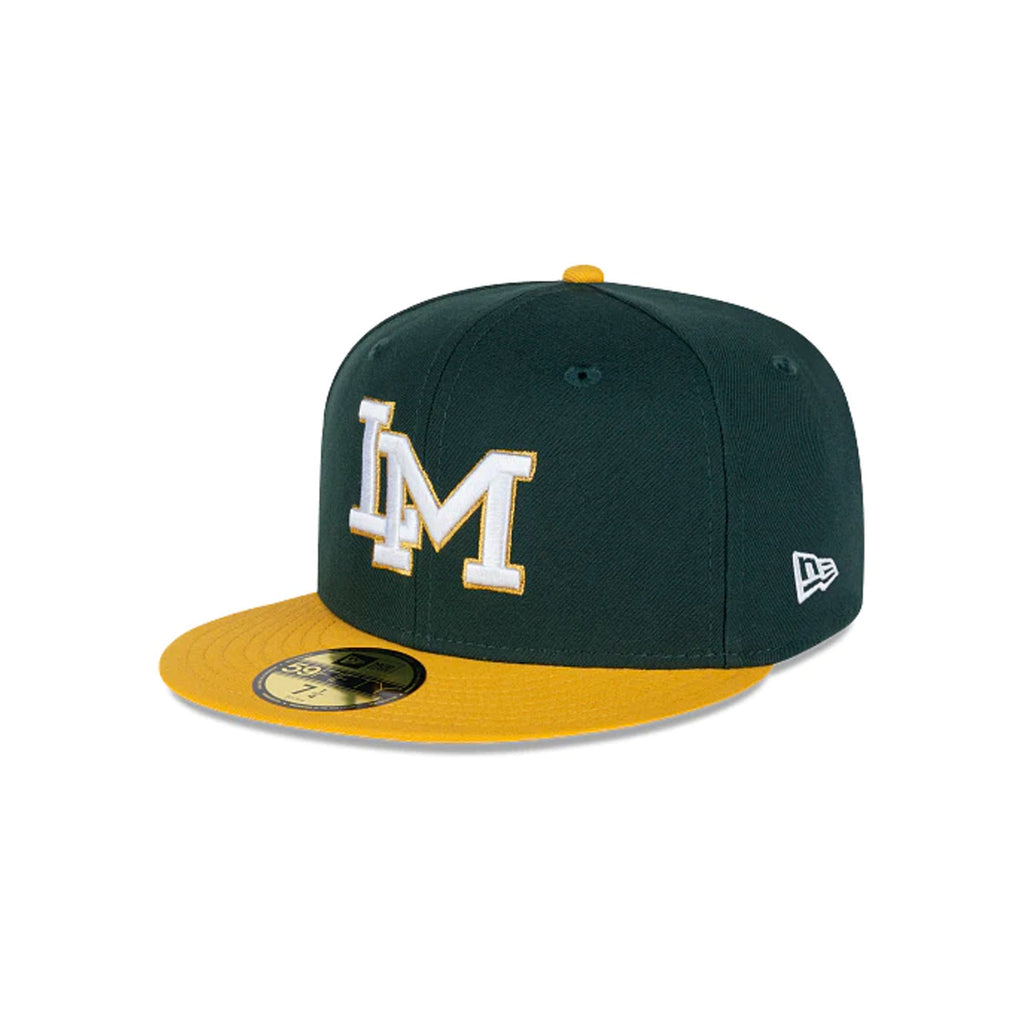 Gorra Beisbol Softbol New Era Cañeros Mochis 59Fifty Verde Amarillo