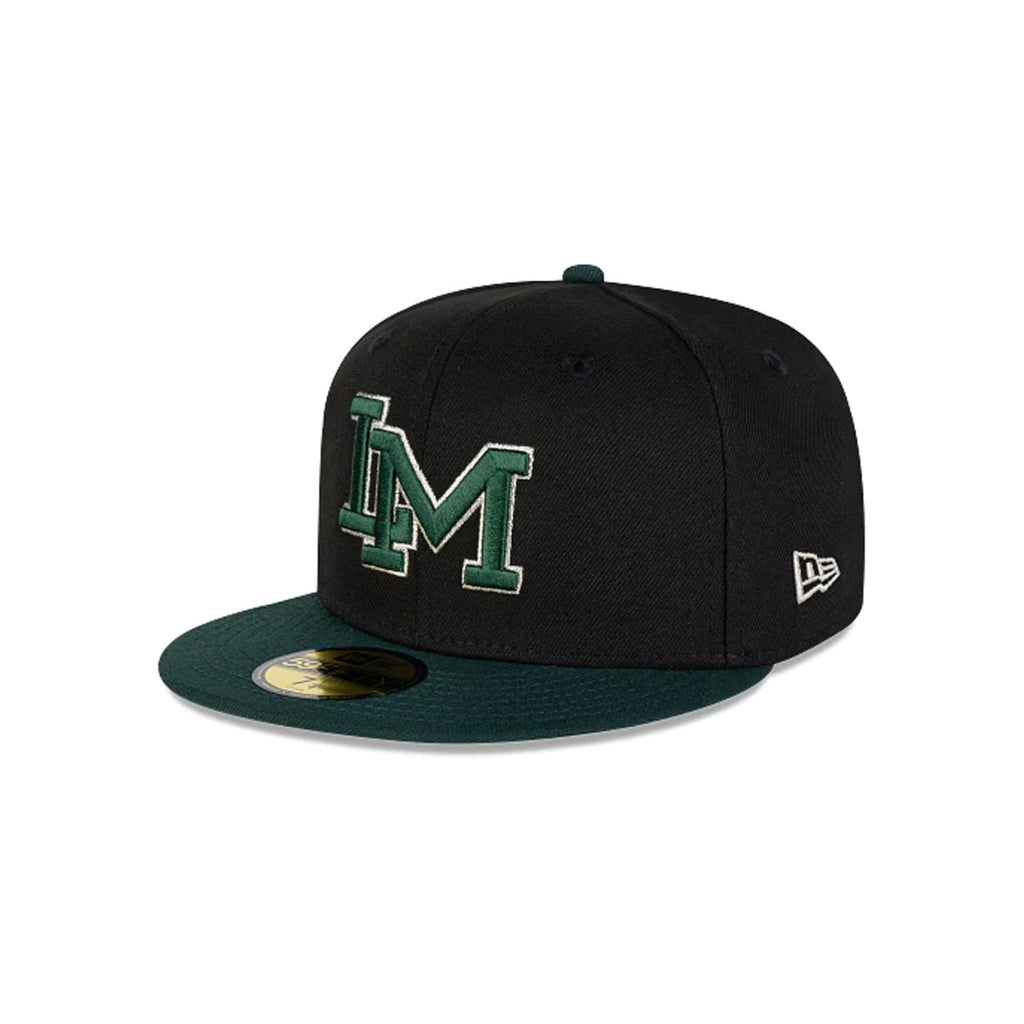 Gorra Beisbol Softbol New Era Cañeros Mochis 59Fifty Negro Verde