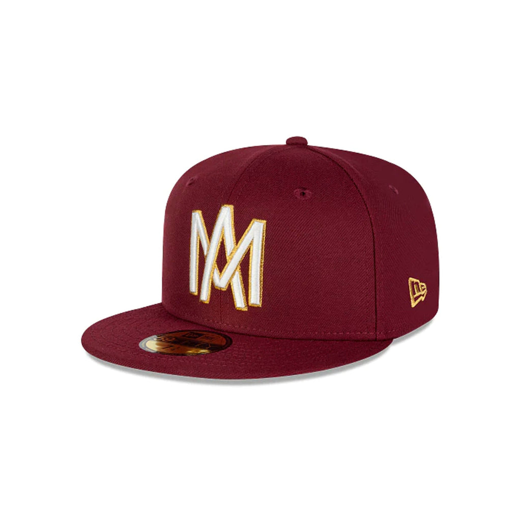 Gorra Beisbol Softbol New Era Aguilas Mexicali 59Fifty Vino Blanco