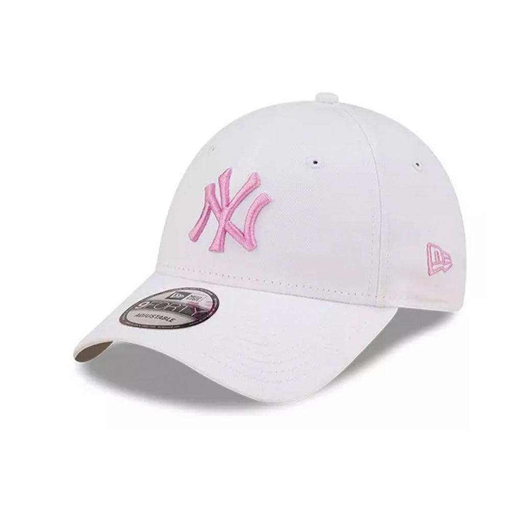 Gorra Beisbol Softbol New Era Yankees 9 Forty Blanco Rosa Ajustable