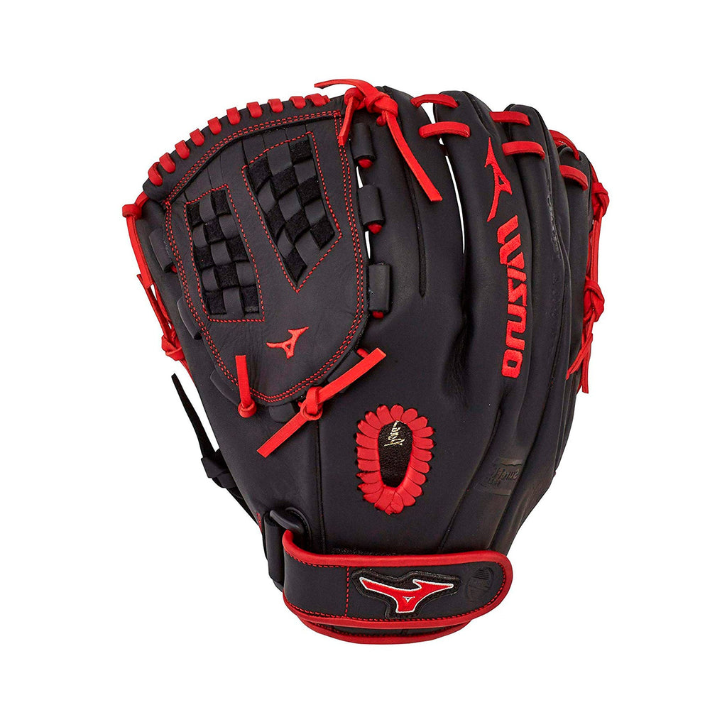 Guante Beisbol Softbol Mizuno MVP1200PSEF7 Negro Rojo Adulto ZURDO