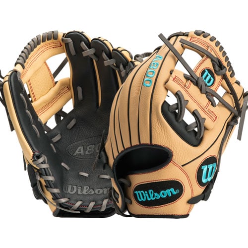 Guante Beisbol Wilson A800 Negro Crema 11.5 in Juvenil