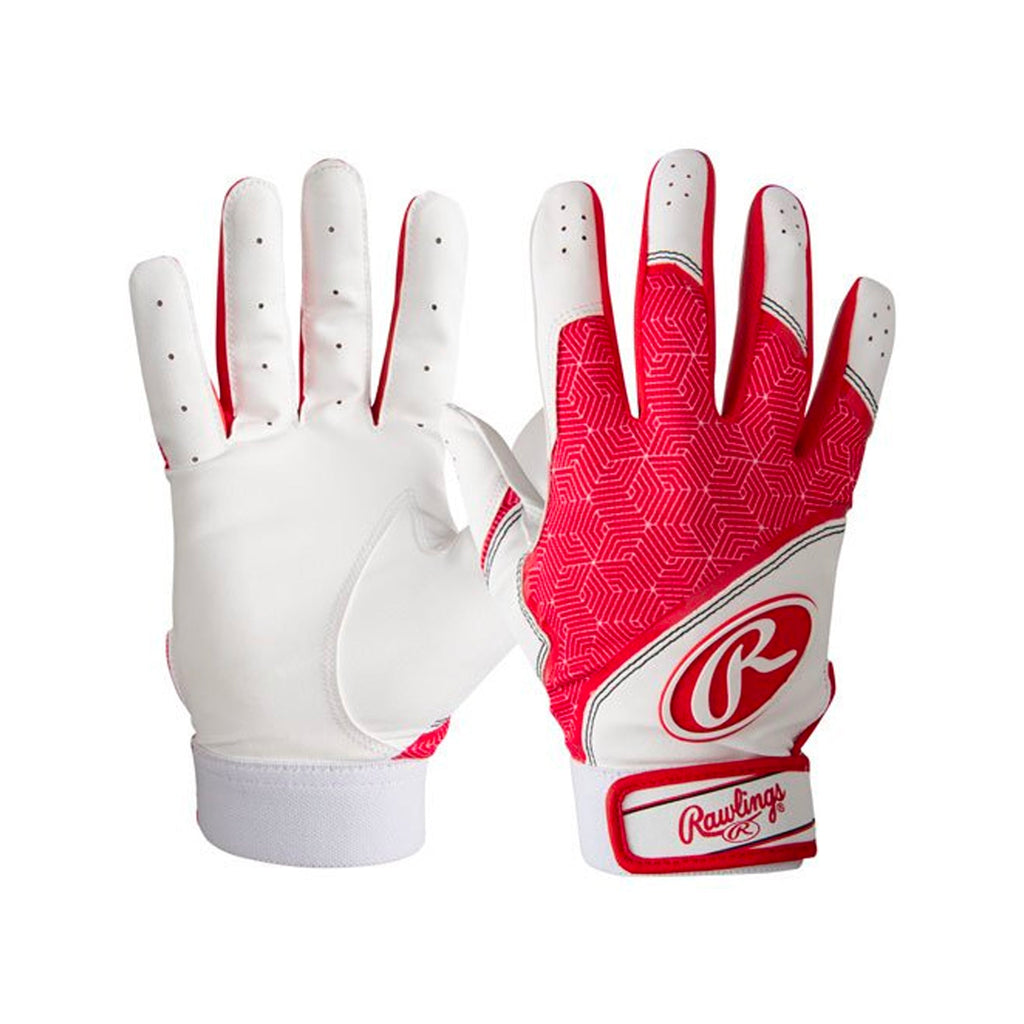 Guanteletas Beisbol Rawlings Prodigy 360 Rojo Blanco ADULTO