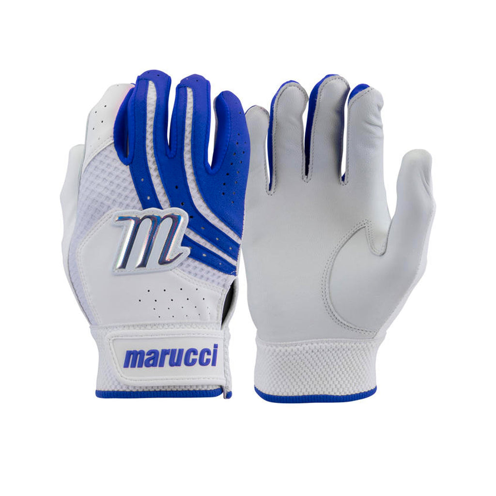 Guanteletas Beisbol Softbol Medallion MBGMDFP Blanco Azul DAMA