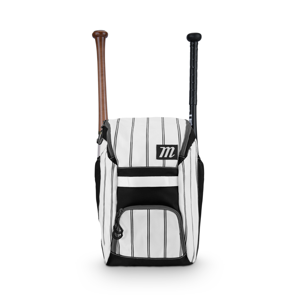 Back Pack Beisbol Softbol Marucci Foxtrot MBFXTRBP Blanco Gris Negro Infantil