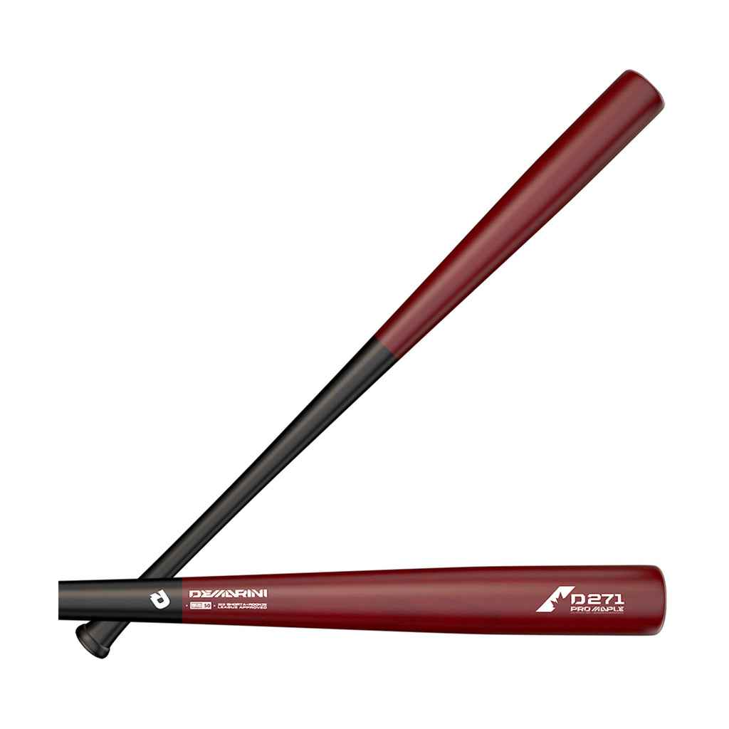 Bat Beisbol Madera Maple Compuesto Demarini D271 Negro Vino ADULTO