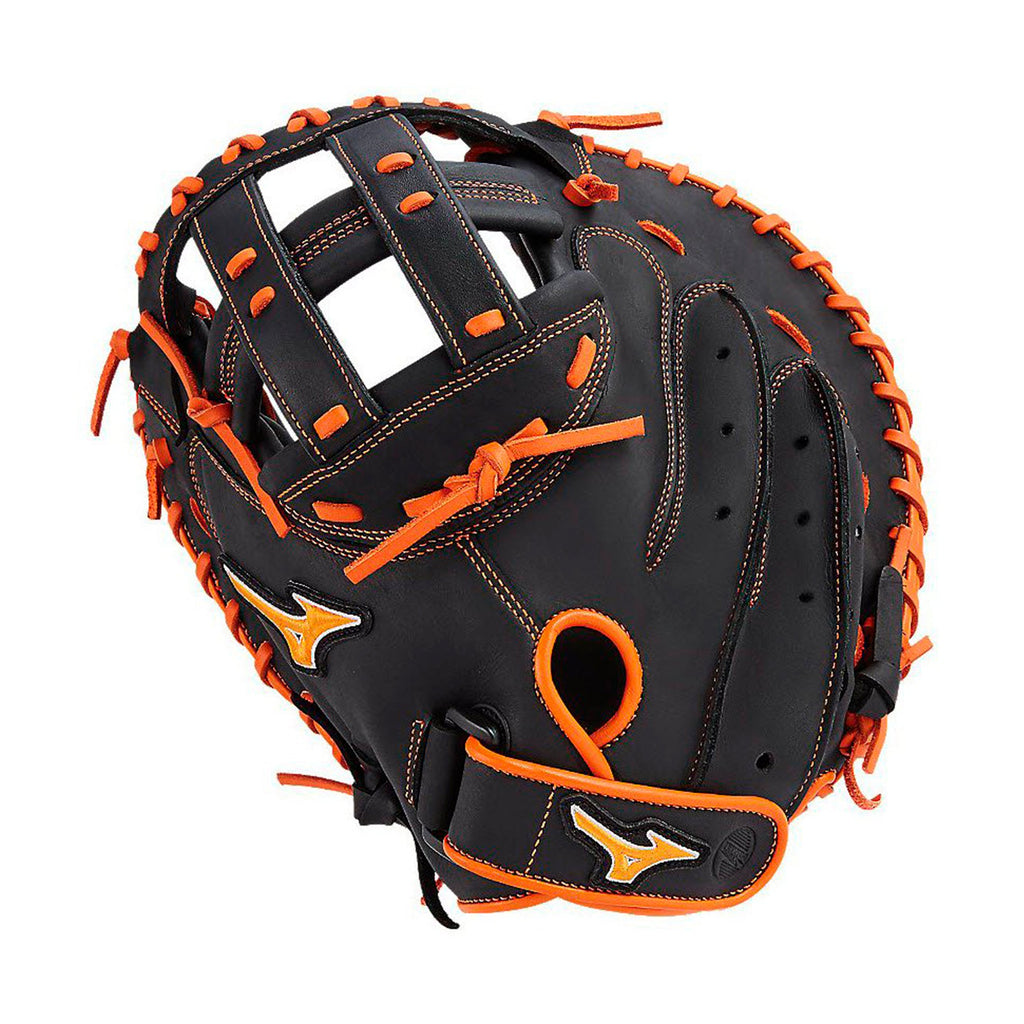 Guante Para Catcher Softbol  Mizuno PrimeSE Negro Naranja 34 in ZURDO