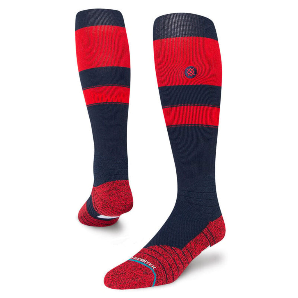 Medias Beisbol Softbol Stance MLB Diamond Pro OTC Rayada Azul Marino - Rojo