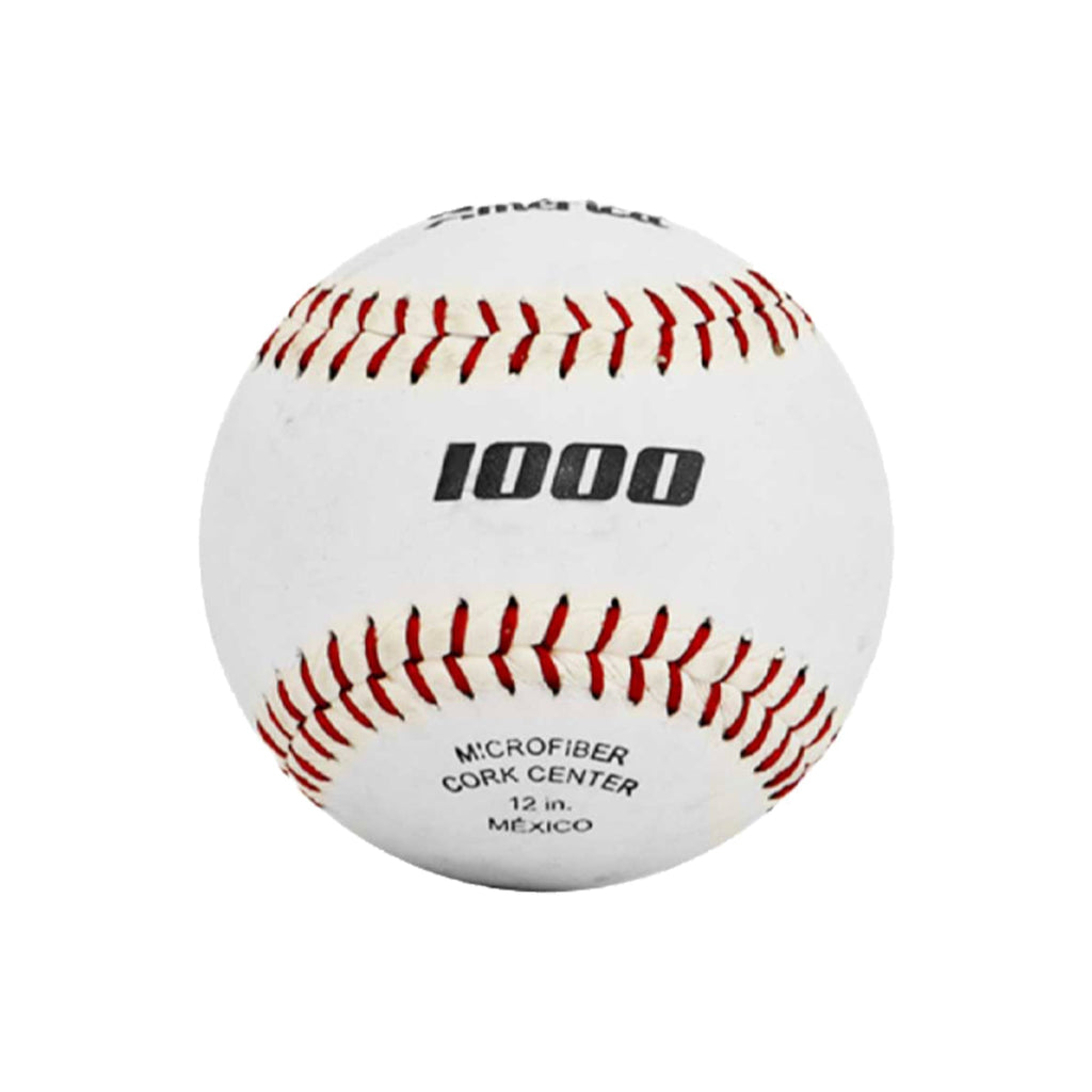 Pelota Softbol America 1000 Blanca Costuras Rojas