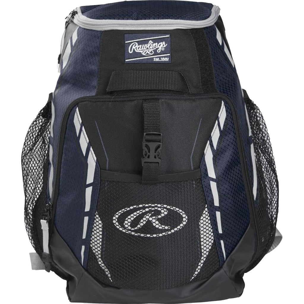 Back Pack Beisbol Softbol Rawlings R400 Azul Oscuro JUVENIL