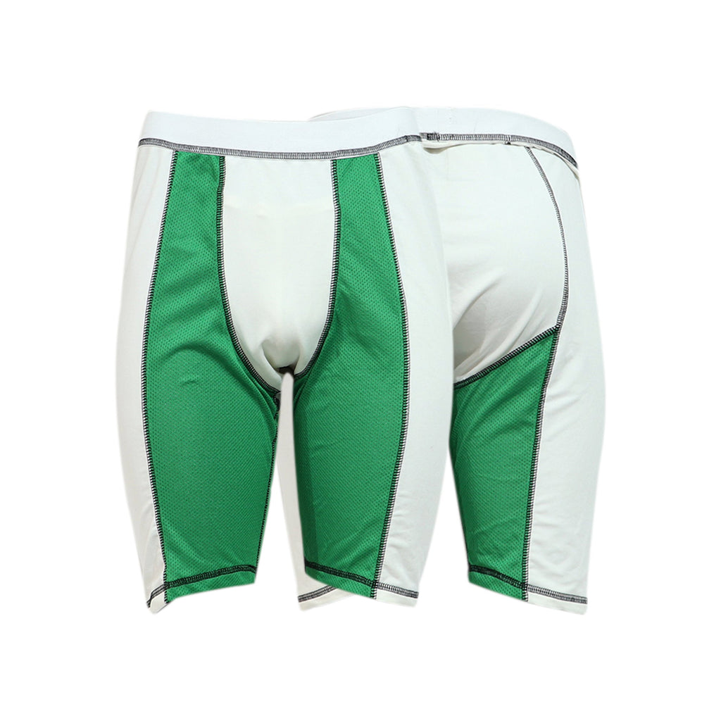 Sliding Short Beisport Blanco Verde Adulto