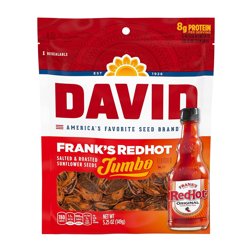 Semillas de Girasol Jumbo David Franks Redhot 5.25 Oz